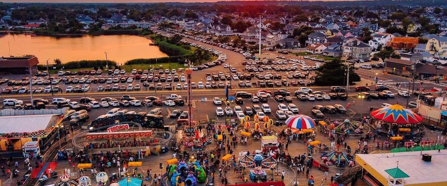 Aerial photo of Jenkinson's Amusement Park