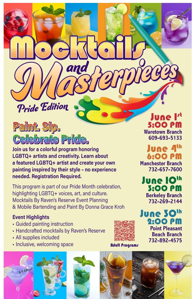 Mocktails and Masterpieces: Pride Edition
mixed drinks