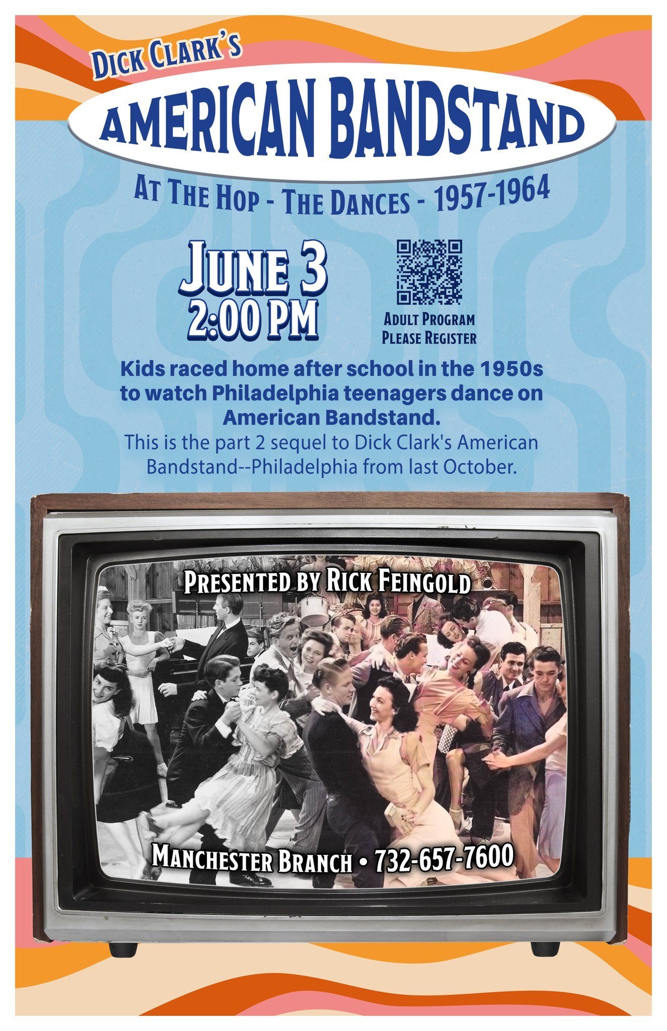 Dick Clark's American Bandstand: At the Hop--The Dances: 1957-1964 photo of a tv with people dancing