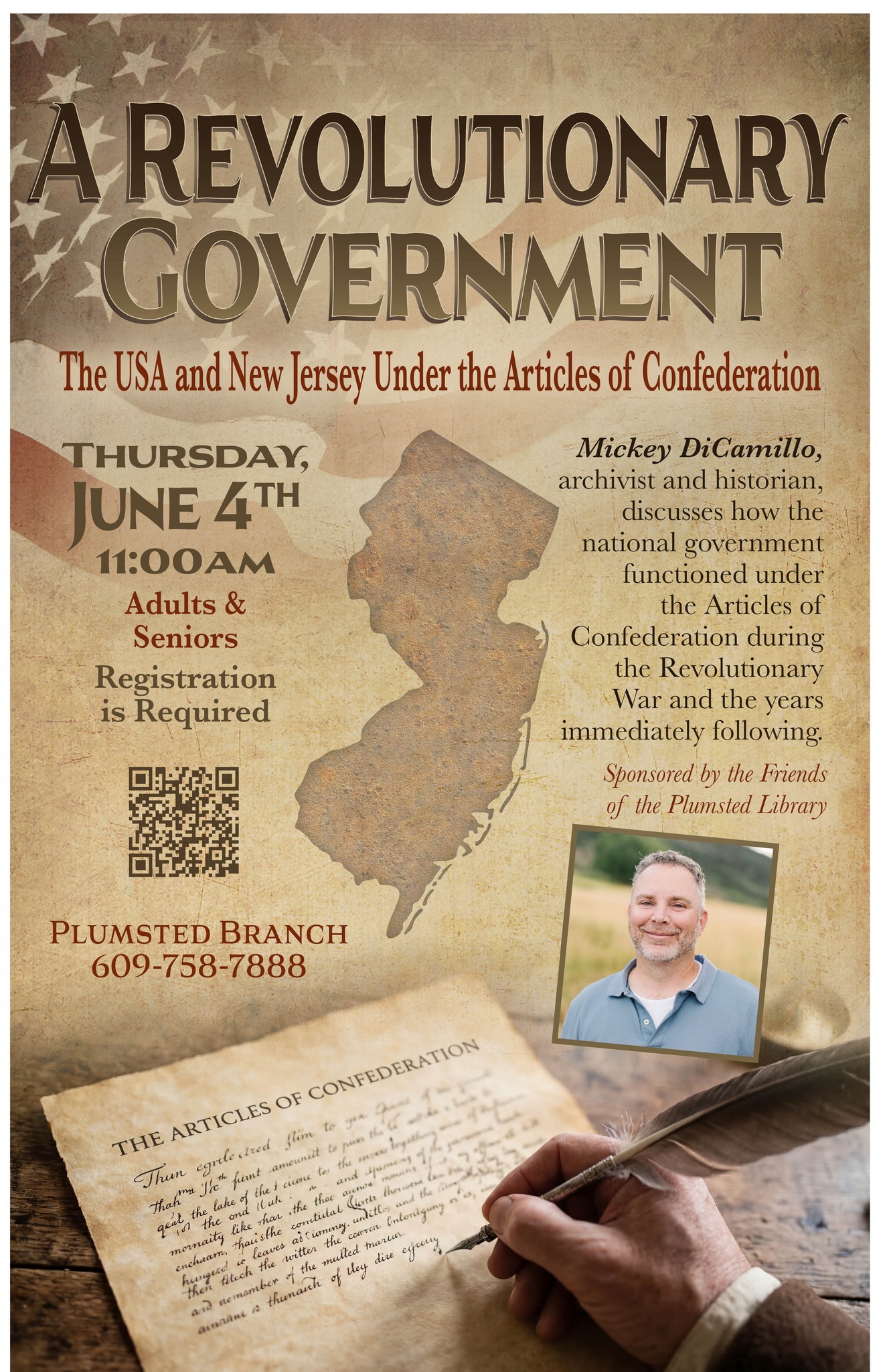 A Revolutionary Government: The USA and New Jersey under the Articles of Confederation