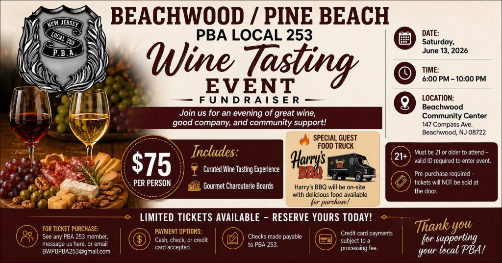 Wine tasting event flyer with two glasses of wine red and white and a charcuterie board in front of them