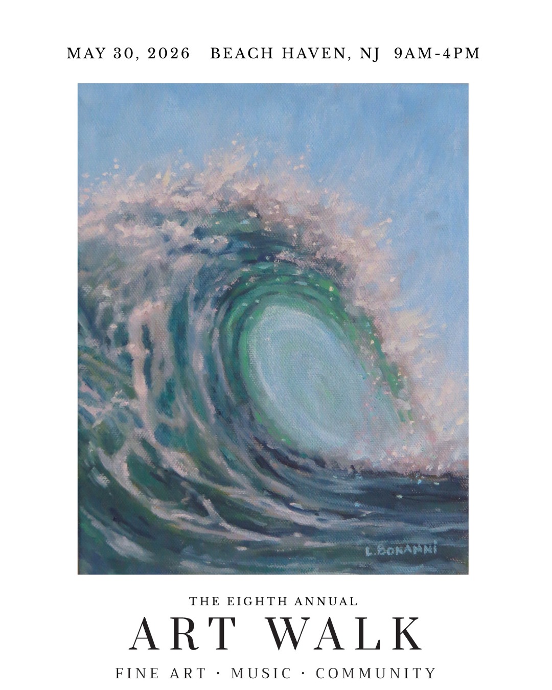painting of a wave