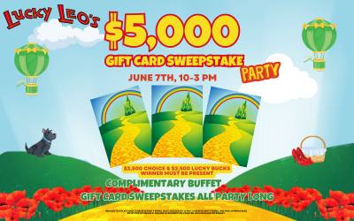 Lucky Leo's $5,000 Giveaway