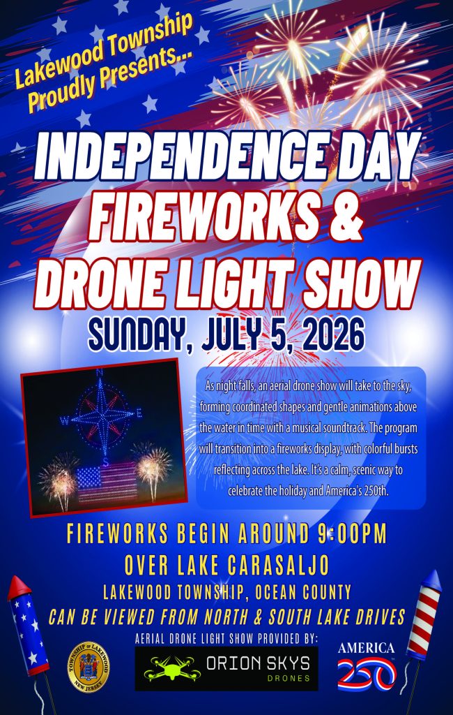 Independence Day Fireworks flyer