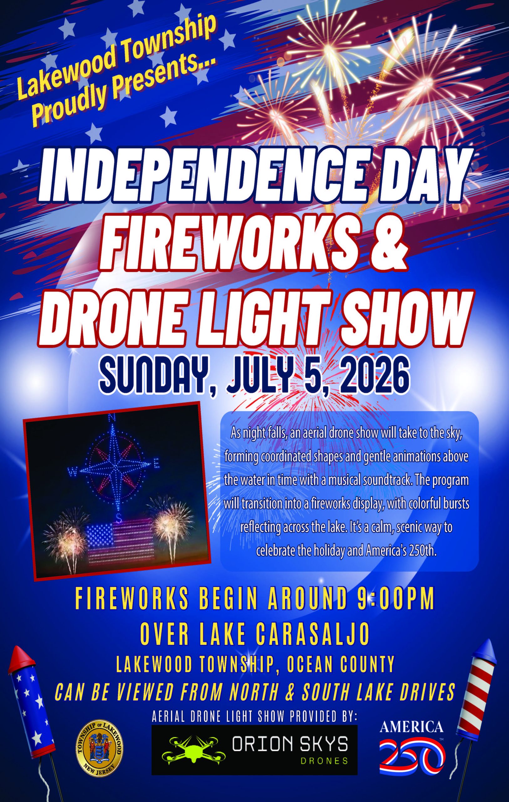 Independence Day Fireworks flyer