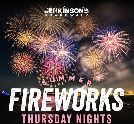 Fireworks over the water