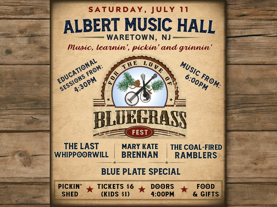Albert Music Hall Bluegrass Fest flyer