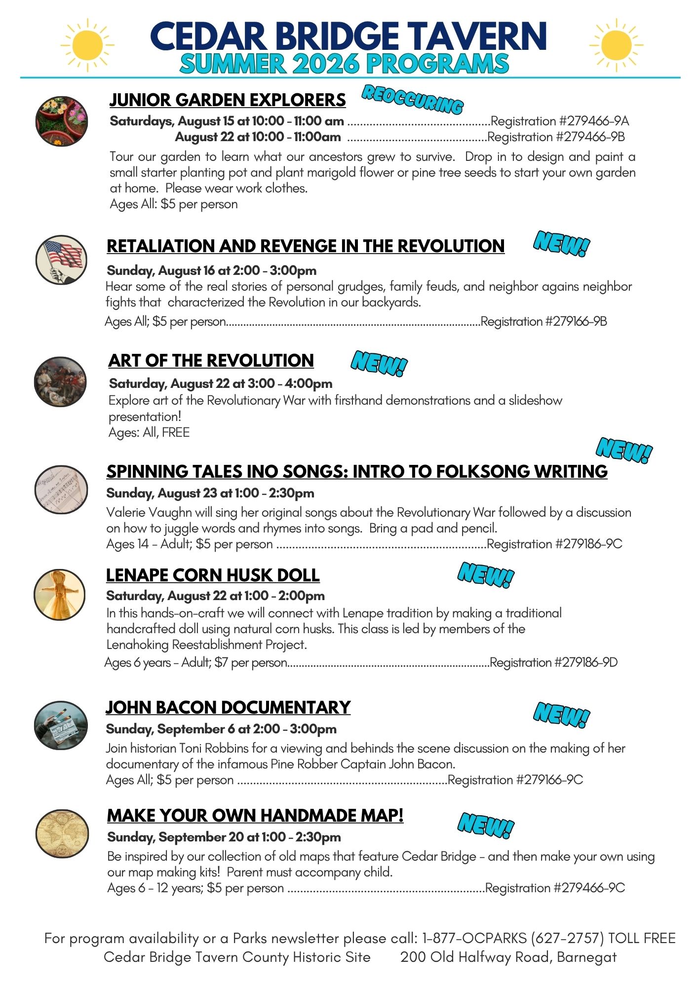 summer activities flyer