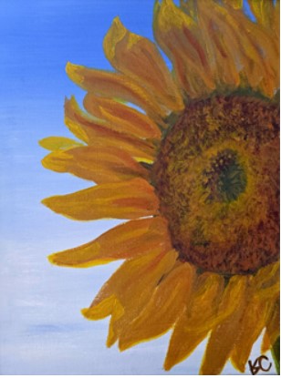 painting of a sunflower
