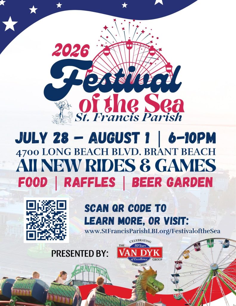 Festival of the sea flyer with a ferris wheel 
