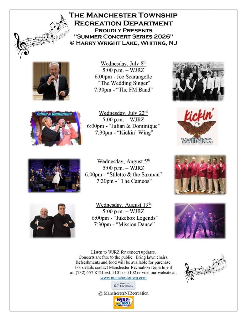 manchester summer concert series flyer