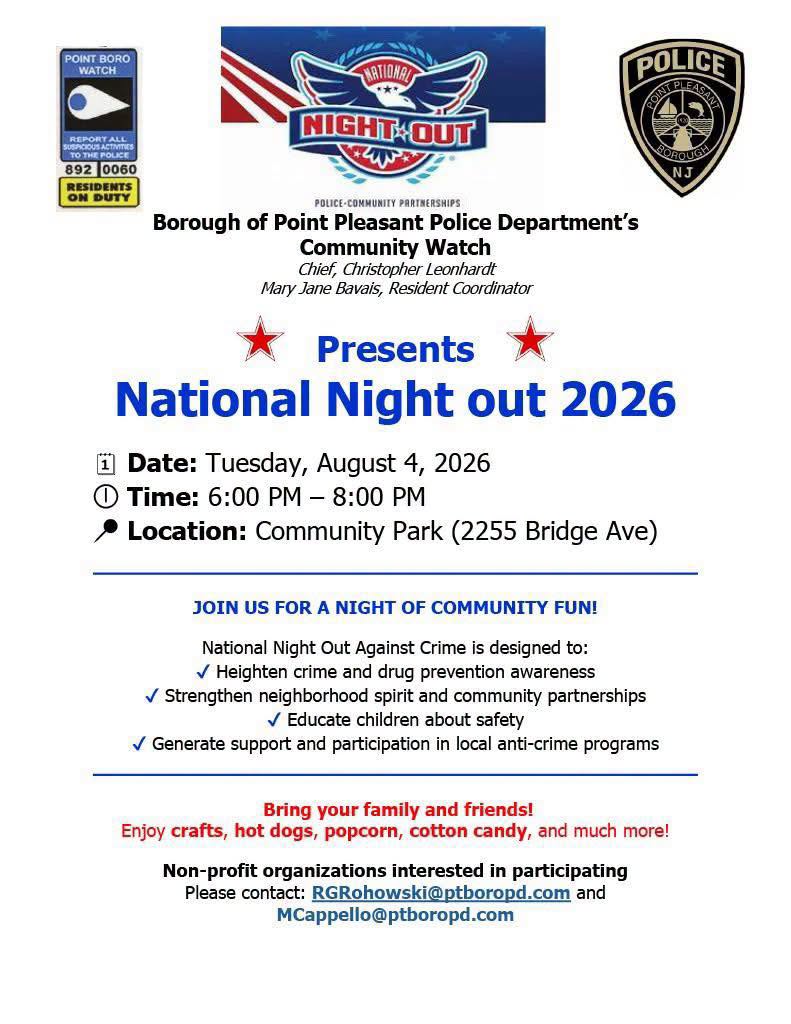 national night out flyer for point pleasant