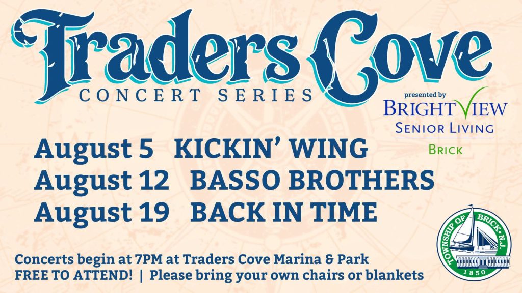 Traders Cove Concert series flyer