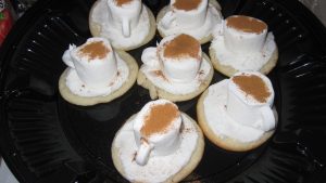 Picture of a marshmallow dessert with cinnamon sprinkled over it