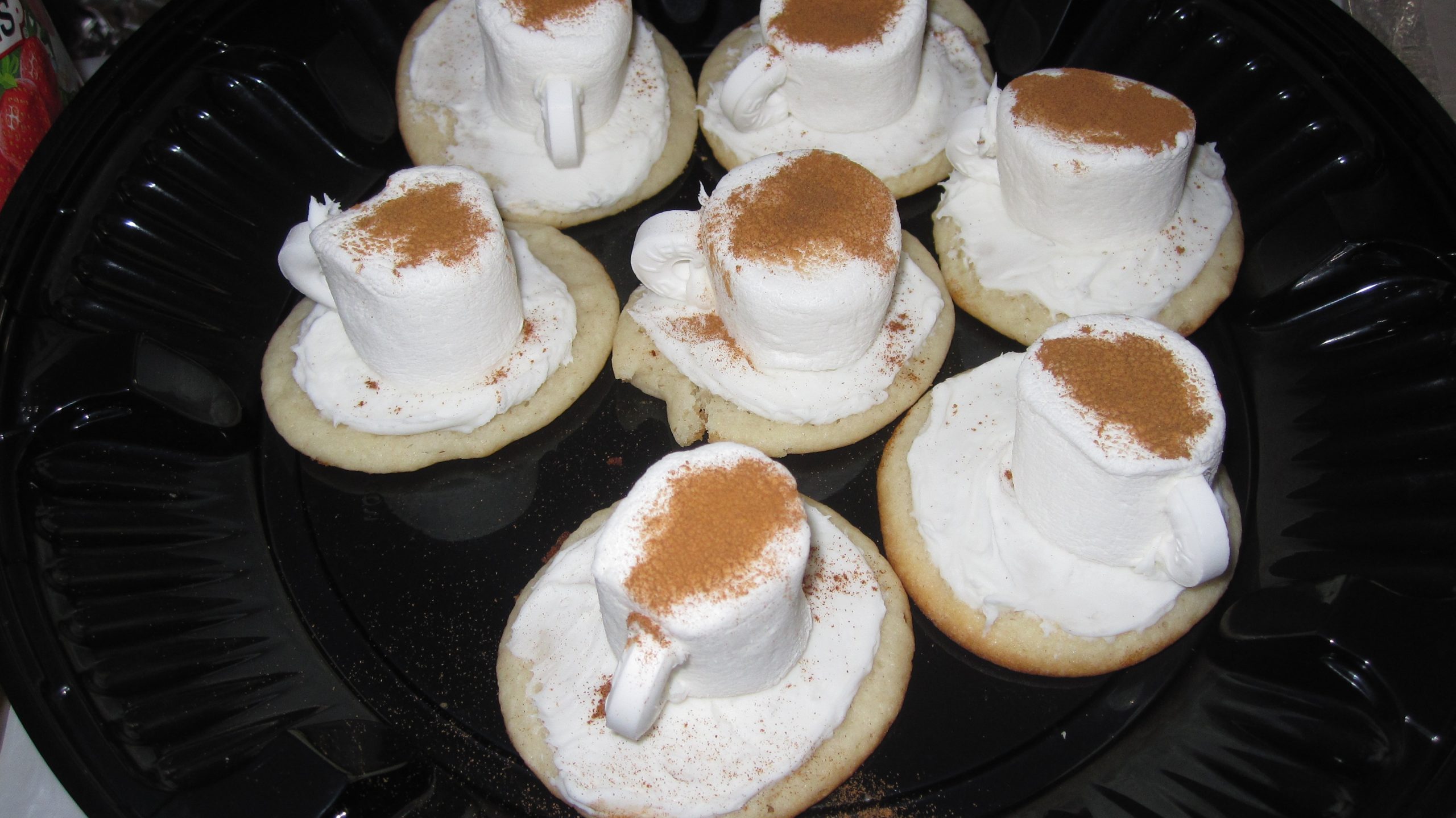 Picture of a marshmallow dessert with cinnamon sprinkled over it