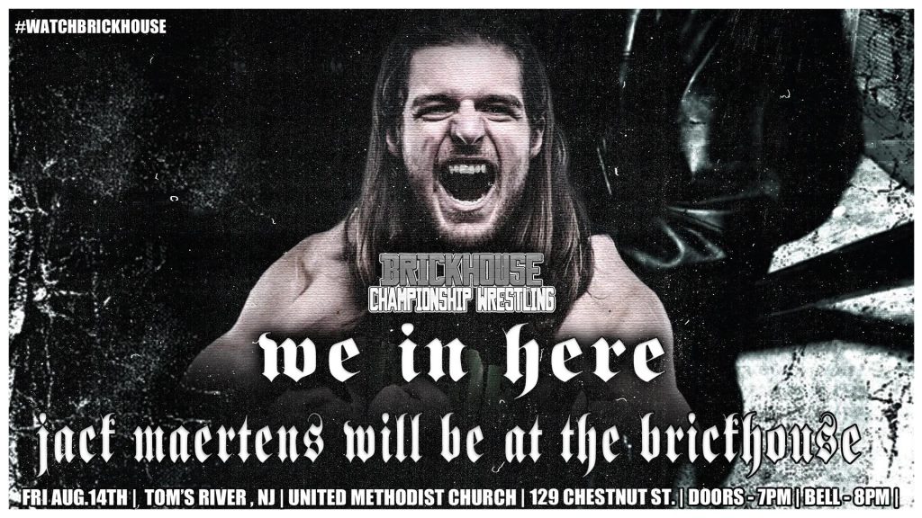 wrestling flyer with a picture of a man yelling