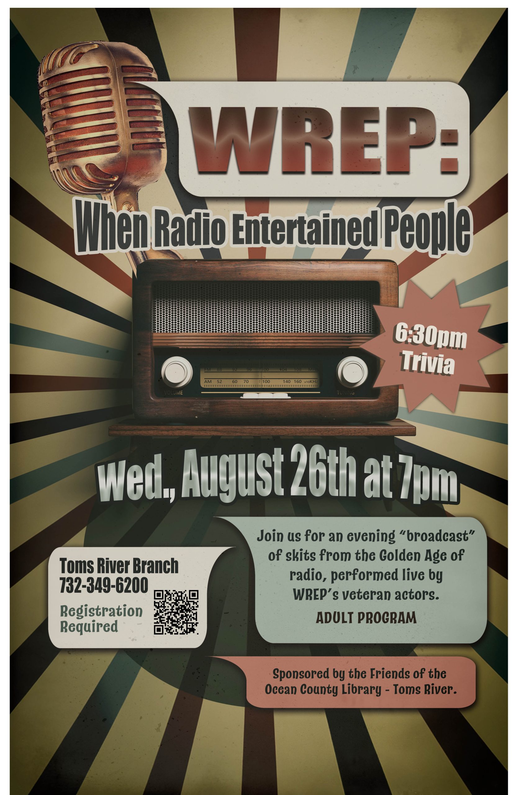 WREP: When Radio Entertained People picture of a microphone and a radio