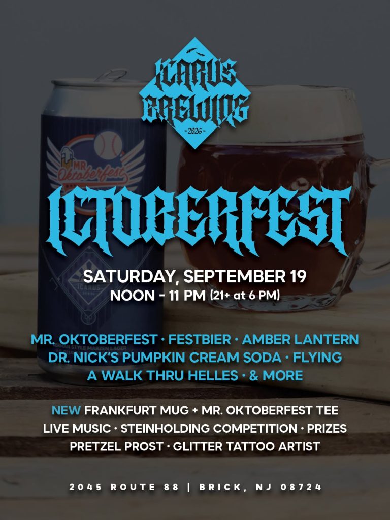 ictoberfest flyer for icarus brewing co