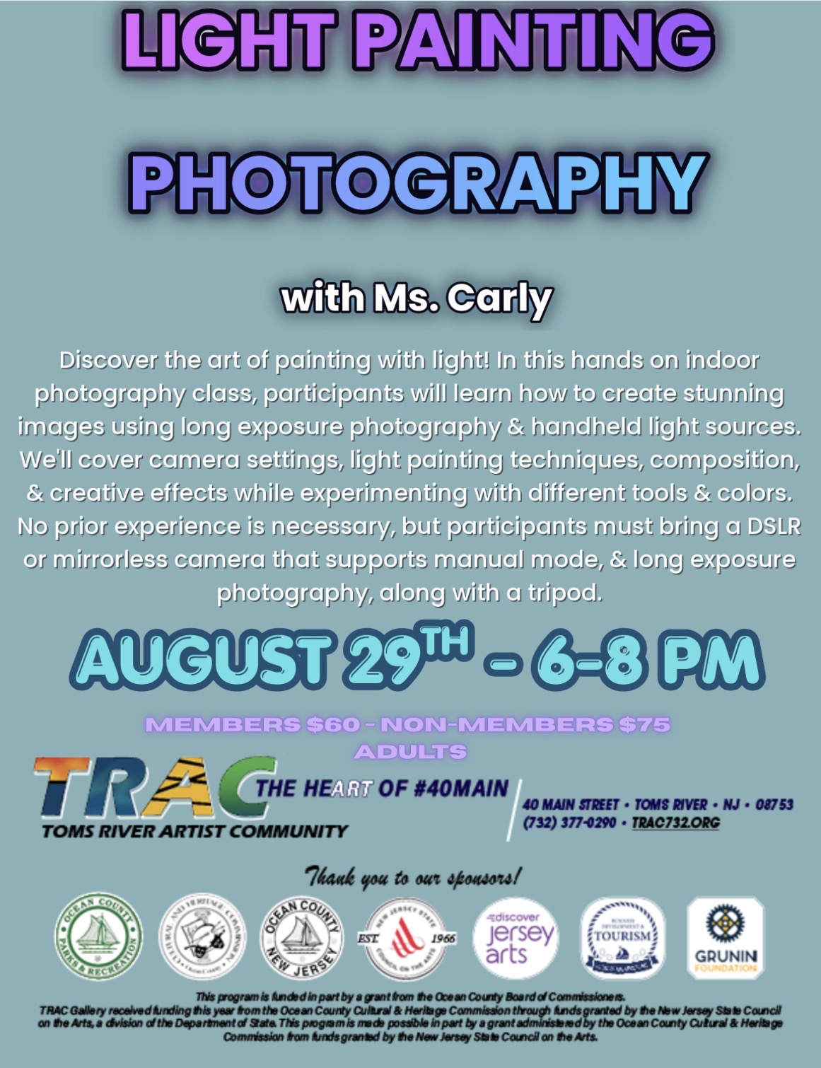 Light Painting Photography flyer