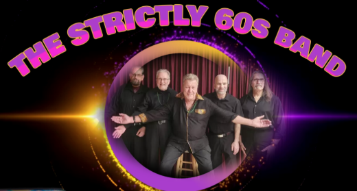 The Strictly 60s band with five people posing for a photo