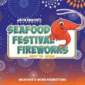 seafood festival fireworks flyer 