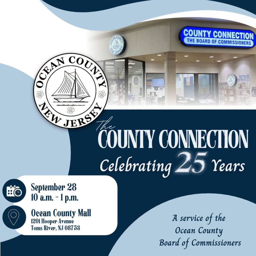 Flyer for the Ocean County Connection celebrating 25 years