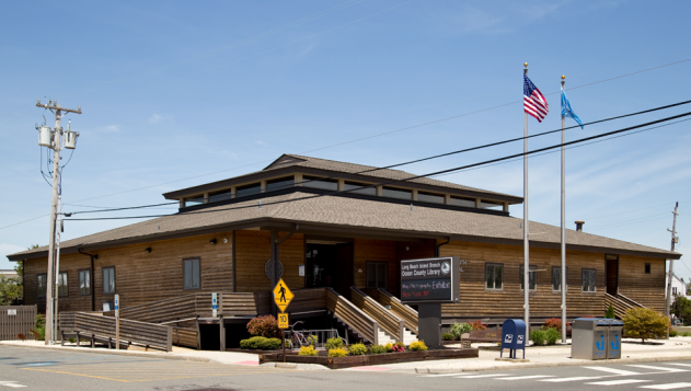 Exterior photo of the Ocean County Library LBI Branch