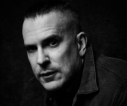 black and white photo of a man