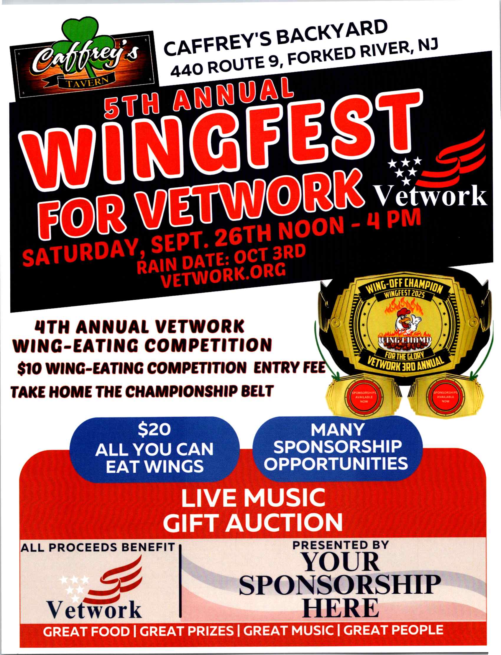 Wingfest for Vetwork flyer