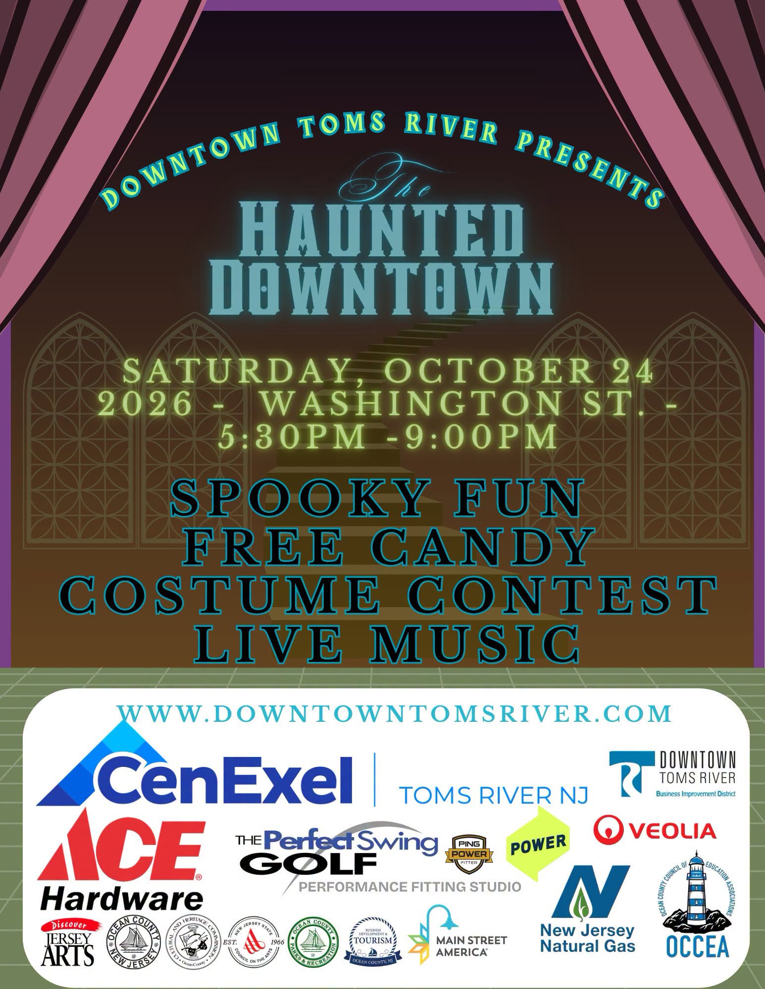 Haunted downtown flyer