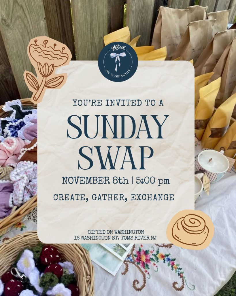 Sunday Swap flyer for Gifted on Washington 
