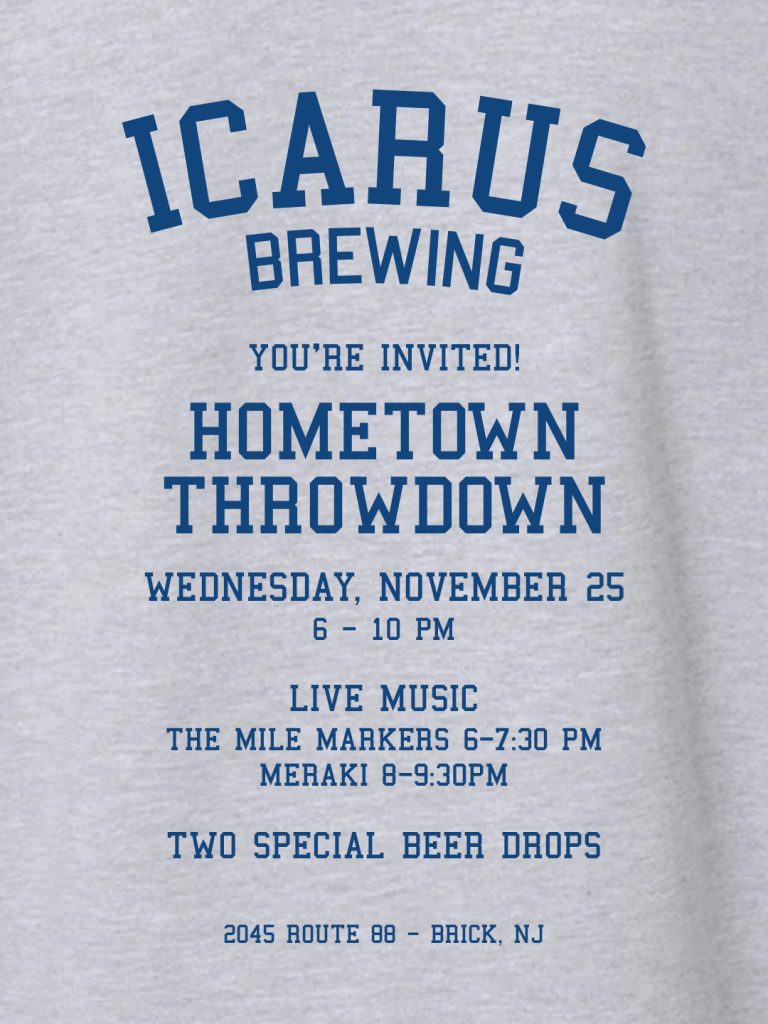 Icarus Brewing Hometown Throwdown flyer 